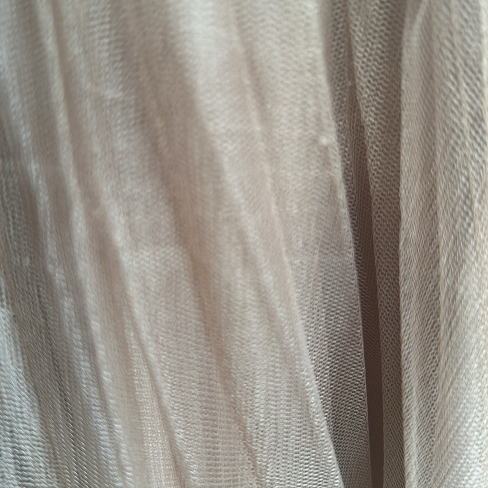 SHEIN Tan Midi A-line Pleated Skirt for Casual Occasions - Picture 3 of 3